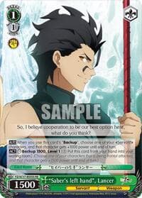 "Saber's left hand", Lancer (SR)