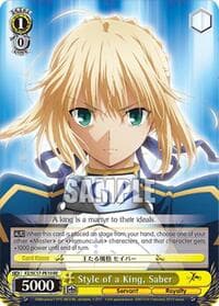Style of a King, Saber