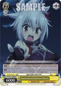 Unprecedented Decision, Matsuri