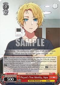 Pieyon's True Identity, Aqua (SR)