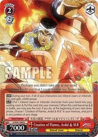 Creation of Flames, Avdol & M.R