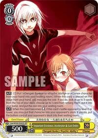 Important Existence, Accelerator & Last Order (SR)