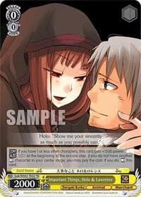 Important Things, Holo & Lawrence