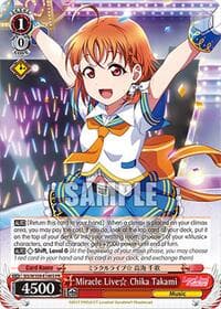 Miracle Live Chika Takami (PR) (Foil)