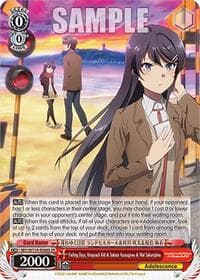 Fading Days, Knapsack Kid & Sakuta Azusagawa & Mai Sakurajima (SR)