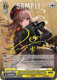 "Warhead Volley" Rapi (SP) (Gold Stamp)