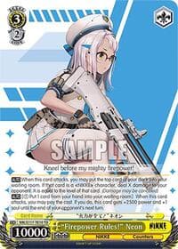 "Firepower Rules!" Neon