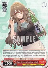 Night Drinking Routine, Mizuki