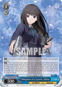 Obligation of a Lycoris, Takina