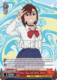 Peace Sign and Smile, Momo (SR)