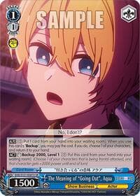 The Meaning of "Going Out", Aqua (SR)