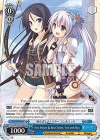 New Player & Beta Tester, Yun and Myu (SR)