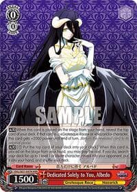 Dedicated Solely to You, Albedo (HRR)