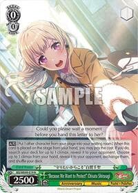 "Because We Want to Protect" Chisato Shirasagi