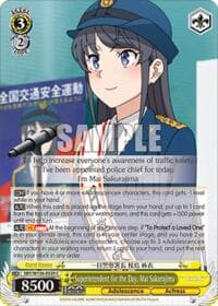 Superintendent for the Day, Mai Sakurajima