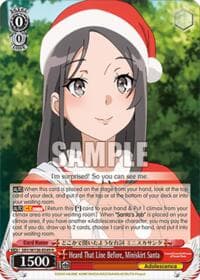 Heard That Line Before, Miniskirt Santa