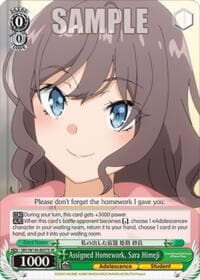 Assigned Homework, Sara Himeji (SR)