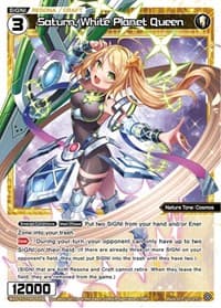 Saturn, White Planet Queen (Parallel Foil)