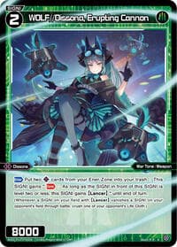 WOLF//Dissona, Erupting Cannon