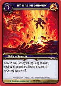 "BY FIRE BE PURGED"