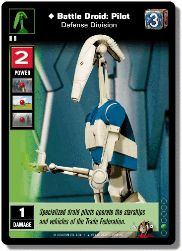 Battle Droid: Pilot, Defense Division