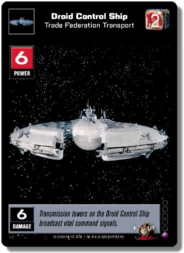 Droid Control Ship, Trade Federation Transport