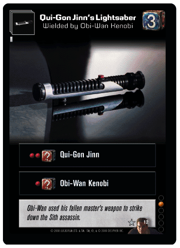 Qui-Gon Jinn's Lightsaber, Wielded by Obi-Wan Kenobi