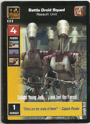 battle droid squad assault unit character