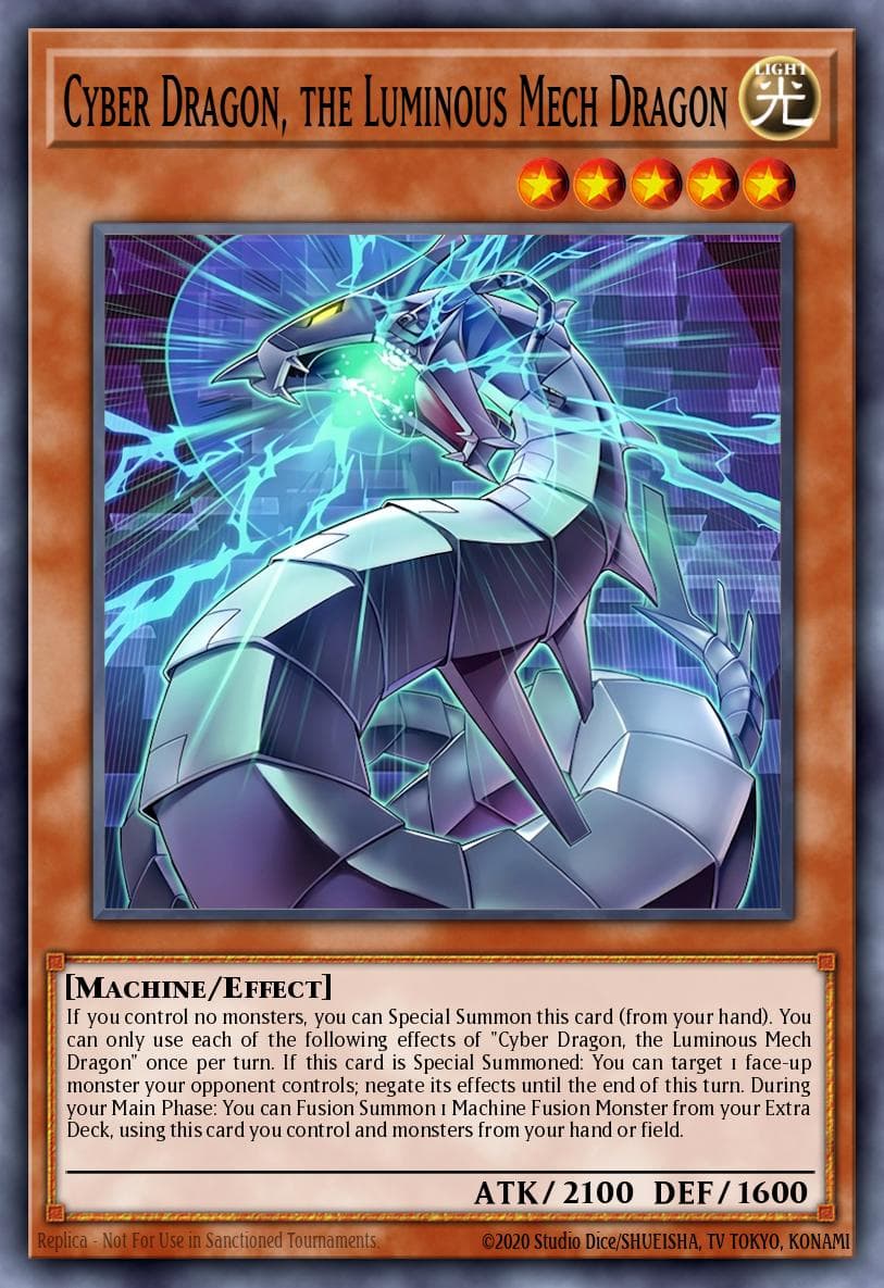 Cyber Dragon, the Luminous Mech Dragon