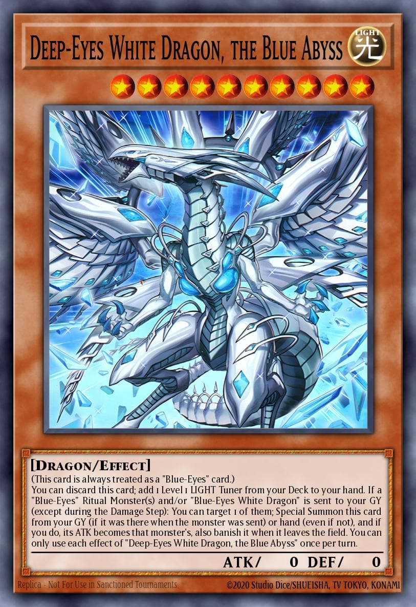 Deep-Eyes White Dragon, the Blue Abyss