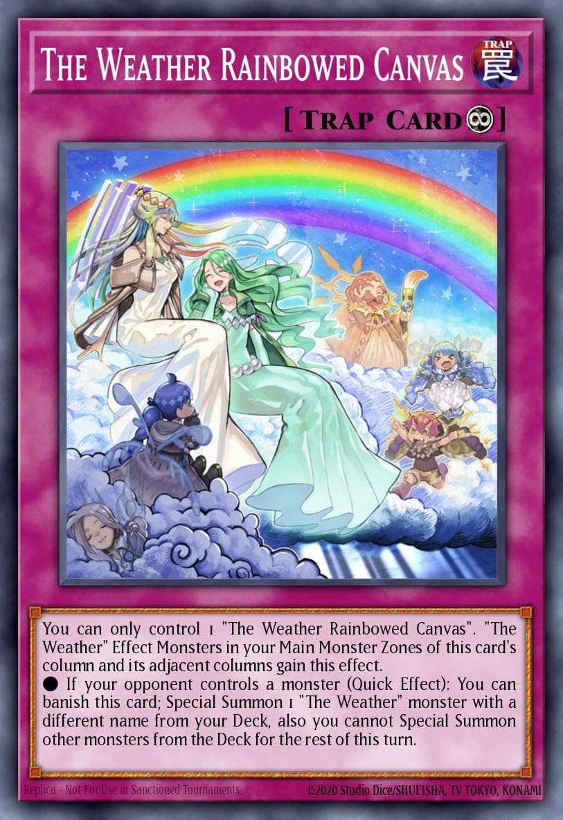 The Weather Rainbowed Canvas