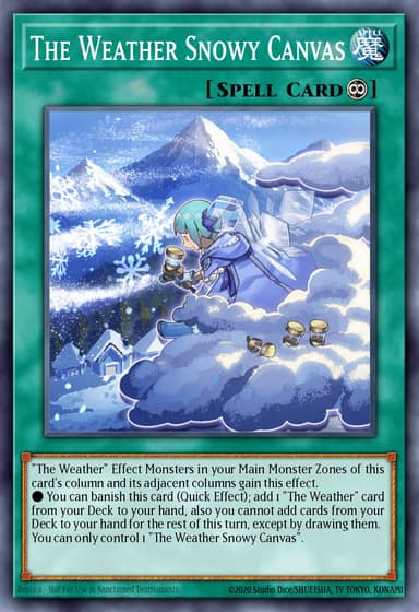 The Weather Snowy Canvas