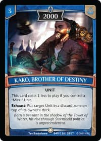 Kako, Brother of Destiny