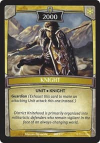 Knight Token (2000 Power with Guardian)