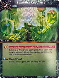 Stamina Recovery (Box Topper)