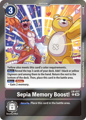 Sepia Memory Boost!