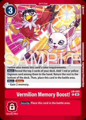 Vermilion Memory Boost!