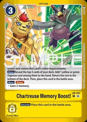 Chartreuse Memory Boost!