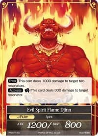 Warlord of Exploding Flame // Evil Spirit Flame Djinn