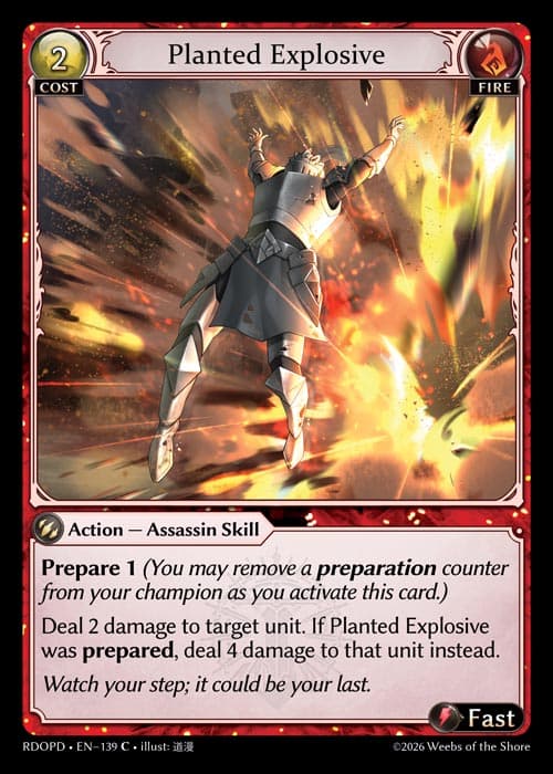 Planted Explosive