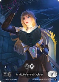 Astrid, Unfettered Explorer (Box Topper)