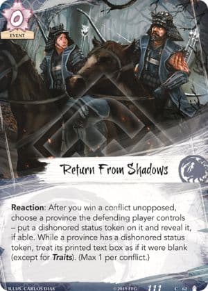 Return From Shadows