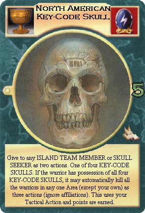 North American Key-Code Skull