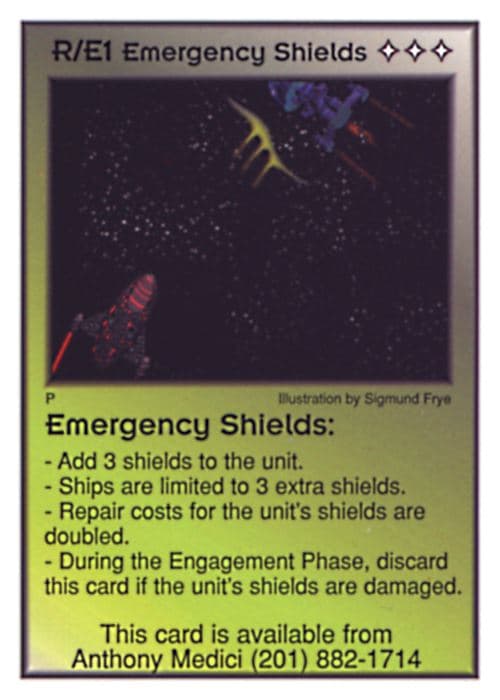 E1 Emergency Shields (Pro5)