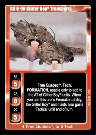 GB 6-96 Glitter Boy Transport