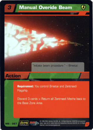 Manual Overide Beam