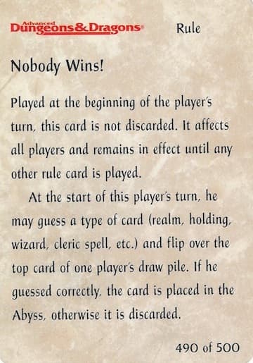 Nobody Wins!