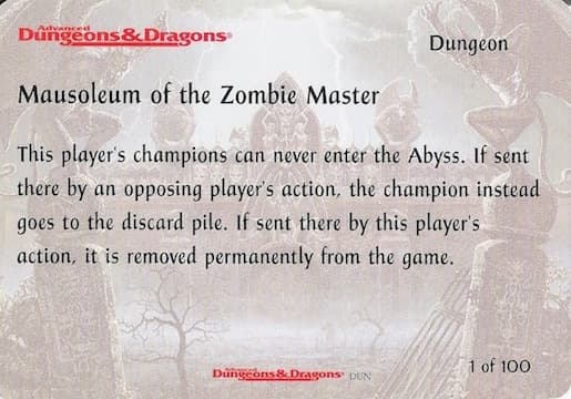 Mausoleum of the Zombie Master