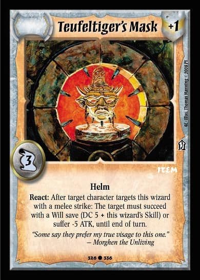 Teufeltiger's Mask