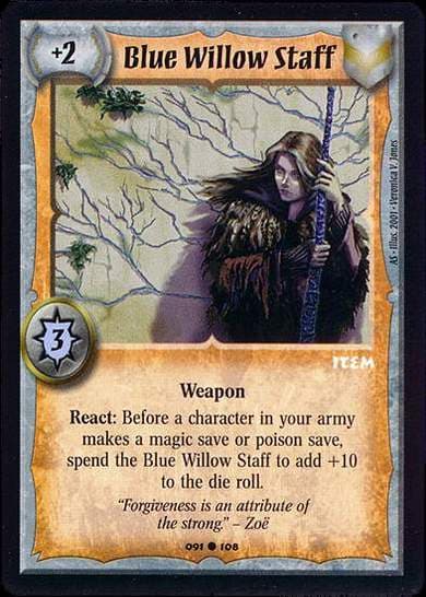 Blue Willow Staff